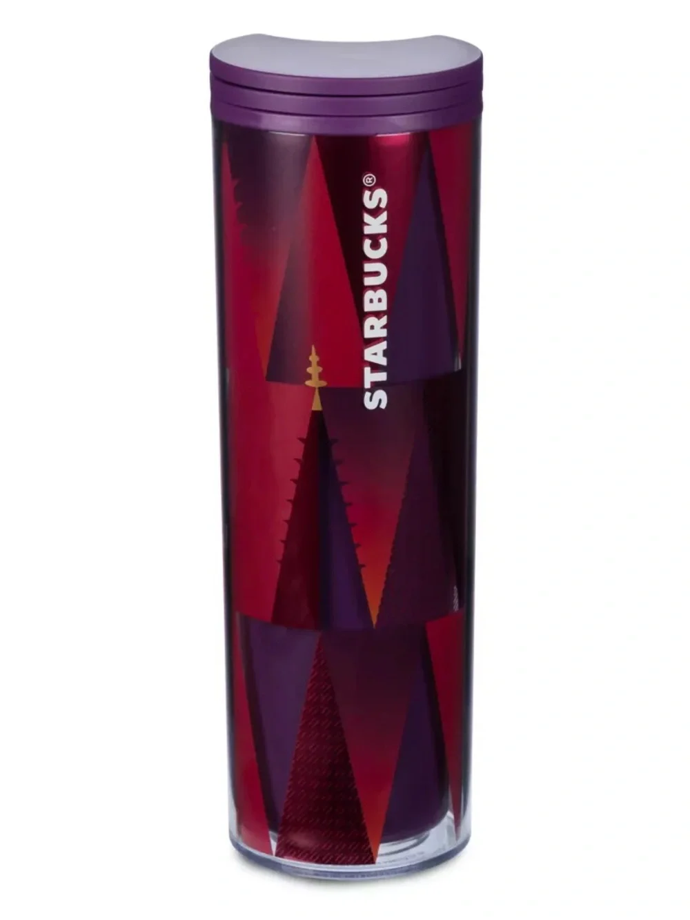 NEW WALT DISNEY WORLD STARBUCKS CINDERELLA CASTLE RED TRAVEL TUMBLER 16oz
